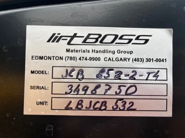 2025 JCB 85Z-2 for sale at Southern Iron Equipment Lethbridge